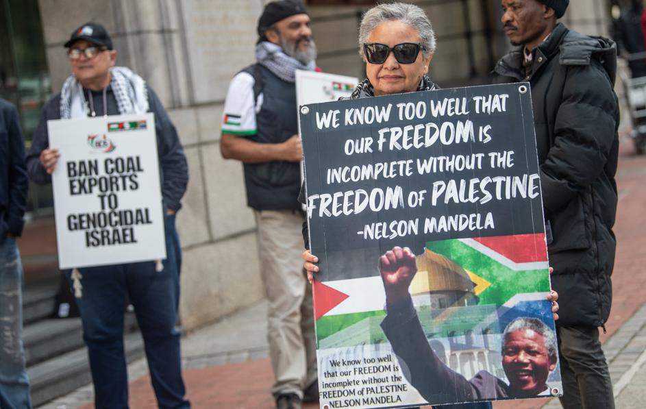 WATCH | Pro-Palestine activists protest outside Western Cape legislature