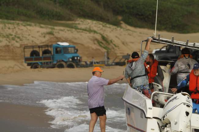 Frikkie ‘Kappie’ Kapp at Sodwana Bay, the scene of the freak accident that left him fighting for his life.