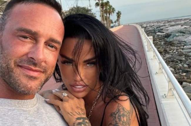 Katie Price and husband Lee Andrews in May this year.