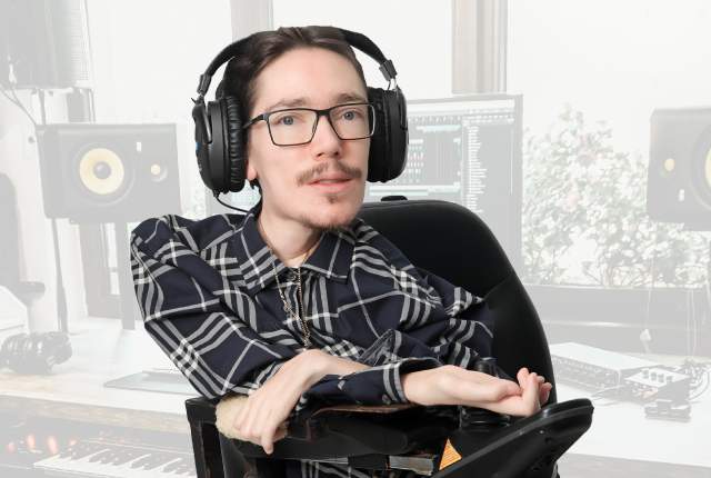 Musician Stephen Gawking says being creative allows him to go beyond his physical limitations