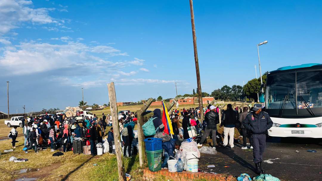 Zimbabweans continue to gather at Shallcross 'camp' for