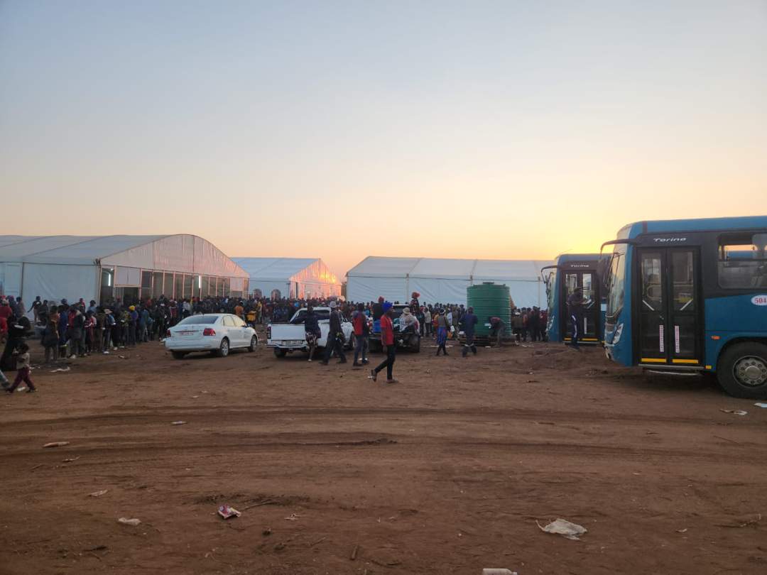 Four days, a patch of bush, and over 37 000 people: Home affairs built a town in a week