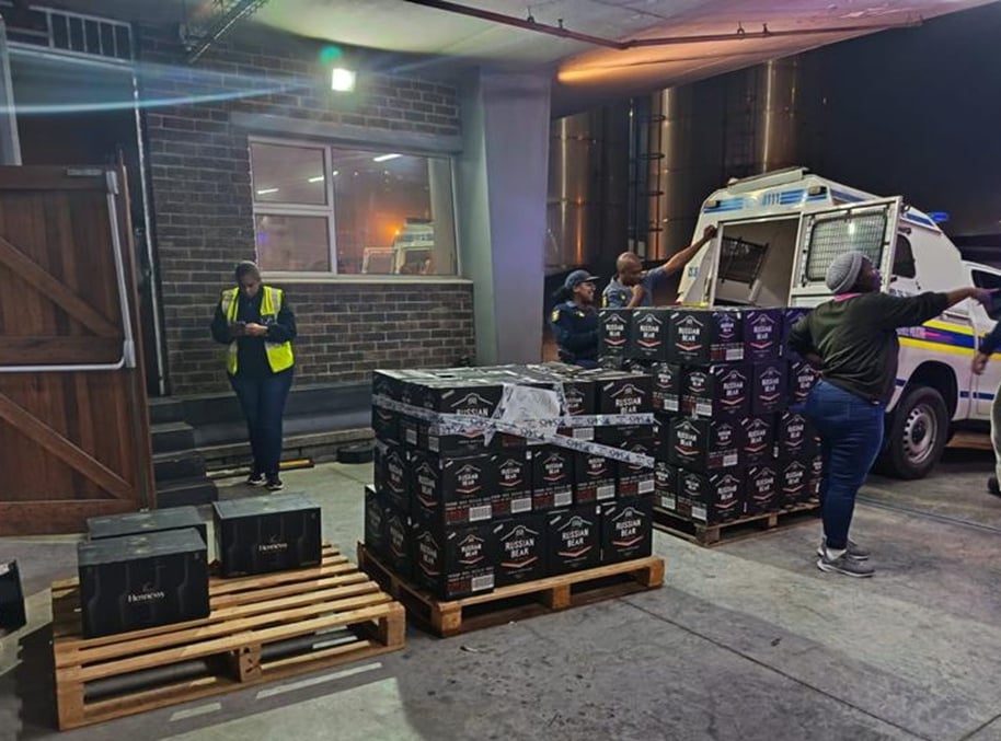 SAPS, SARS seize R12m illicit liquor stash in Stellenbosch