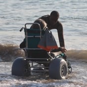 Now disabled people can enjoy KZN’s Scottburgh beach, thanks to one woman’s perseverance