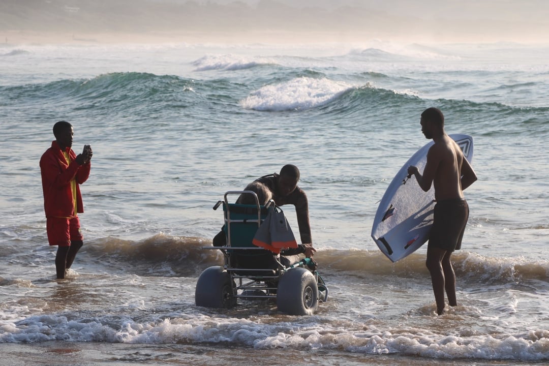 Now disabled people can enjoy KZN’s Scottburgh beach, thanks to one woman’s perseverance